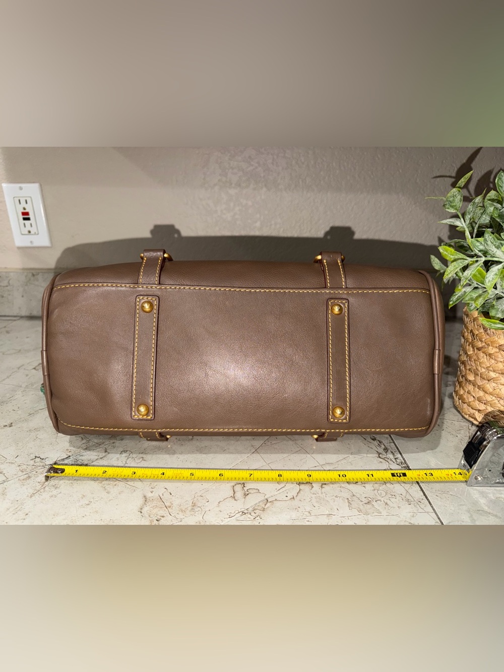 NWT Dooney & Bourke Leather Florentine Satchel - Picture 4 of 13